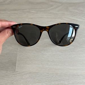 Rayban 55m round wayfarer sunglasses